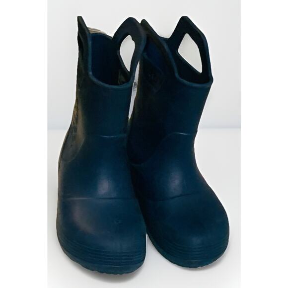 Outdoor Master Kids Blue Rain Boots Pull On Light Weight Size 12 Rainboot - Picture 2 of 7